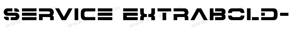 Service ExtraBold字体转换